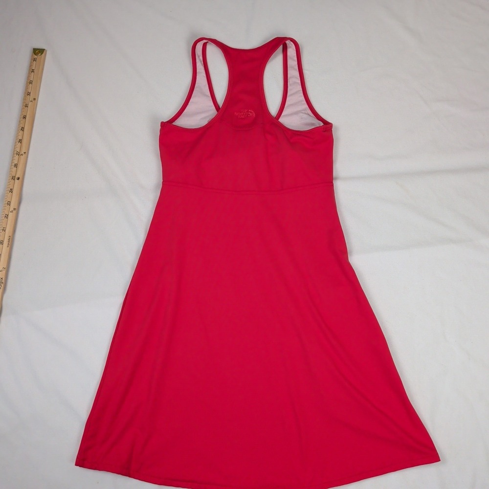Active Red Racerback Dress Built-In Bra Zipper Pocket Size Small - Picture 7 of 9
